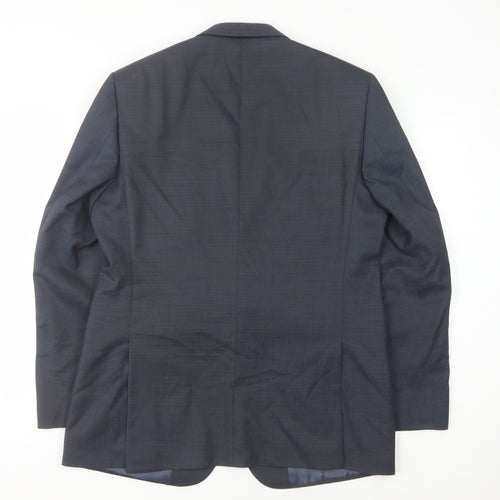 Marks & Spencer Men's Blue Suit Jacket, 42, Classic Fit