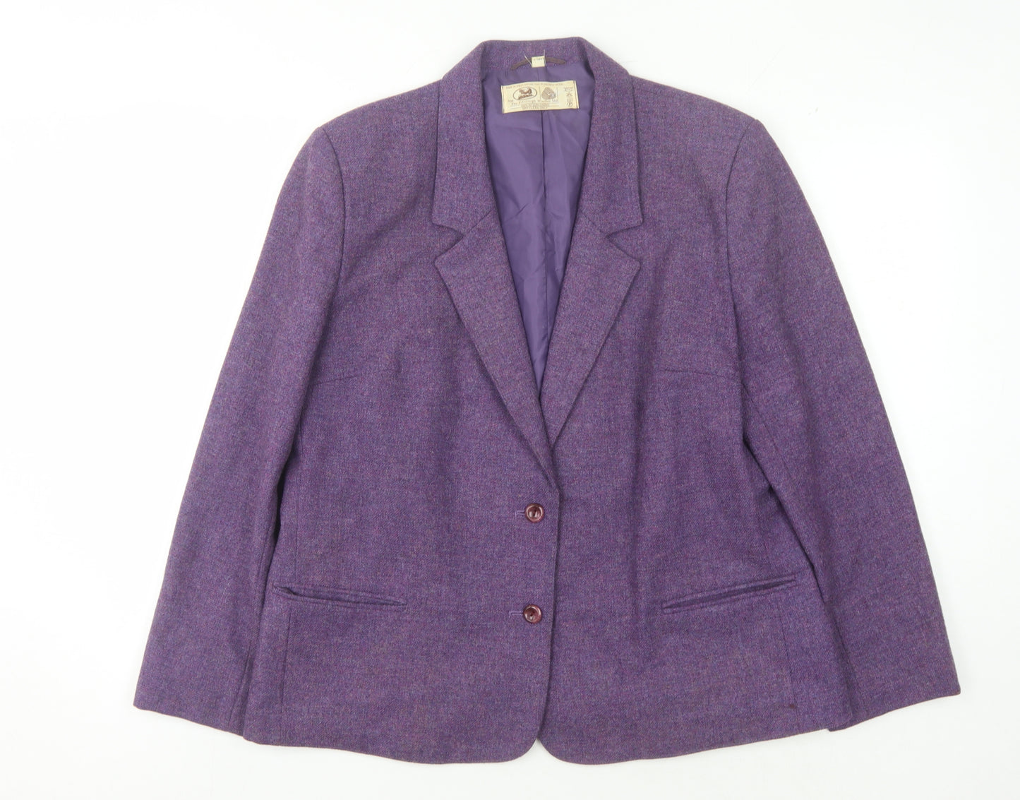 Edinburgh Woollen Mill Women's Purple Blazer Size 18