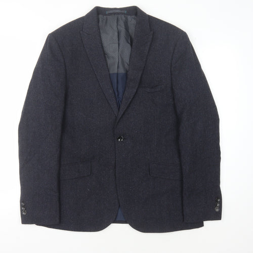 Marks and Spencer Men's Blue Blazer 40 Short