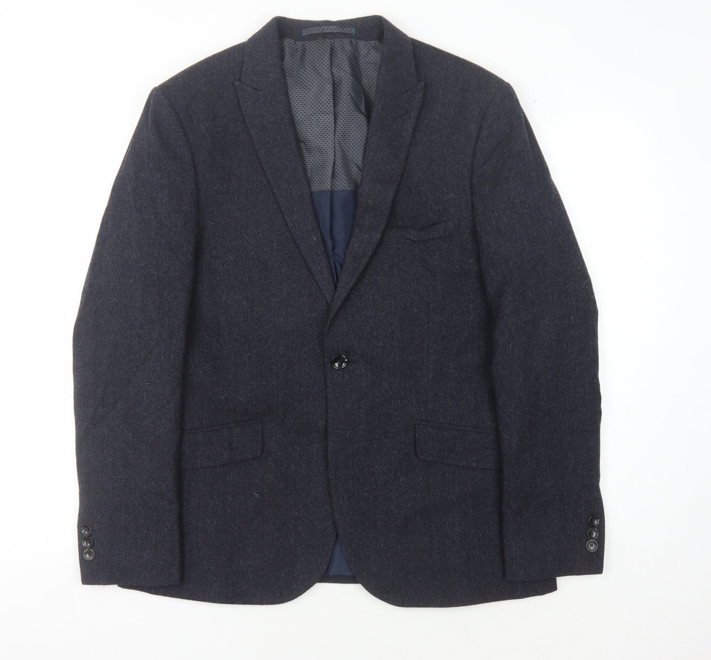 Marks and Spencer Men's Blue Blazer 40 Short