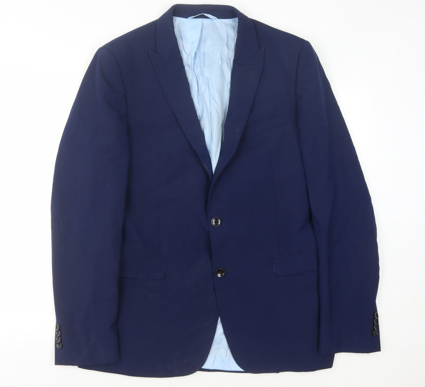 French Connection Men's Blue Slim Fit Blazer Jacket