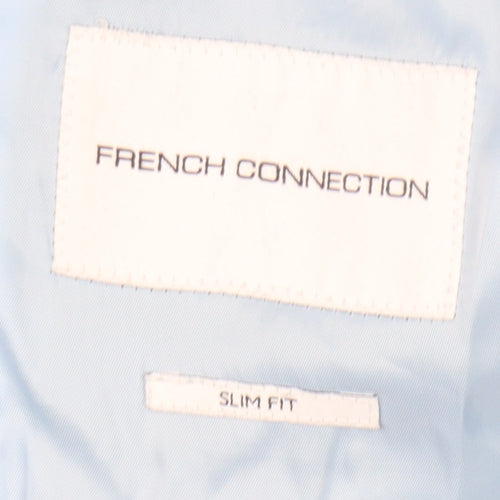 French Connection Men's Blue Slim Fit Blazer Jacket