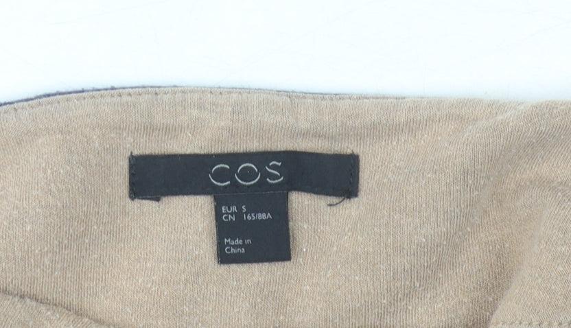 COS Women's Blue Boat Neck Top - Size S