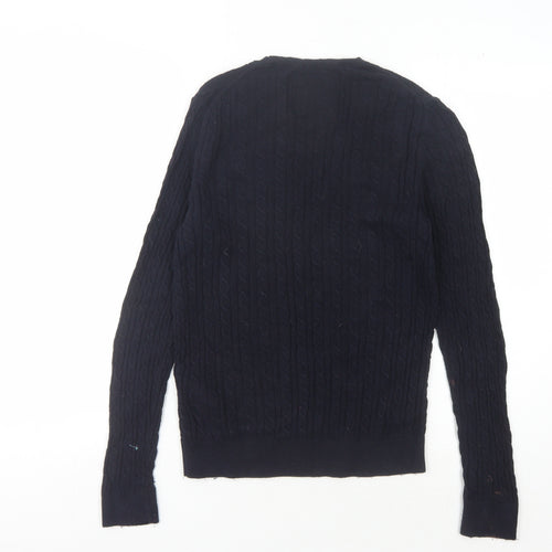 Superdry Women’s Blue Cable-Knit Pullover Jumper M