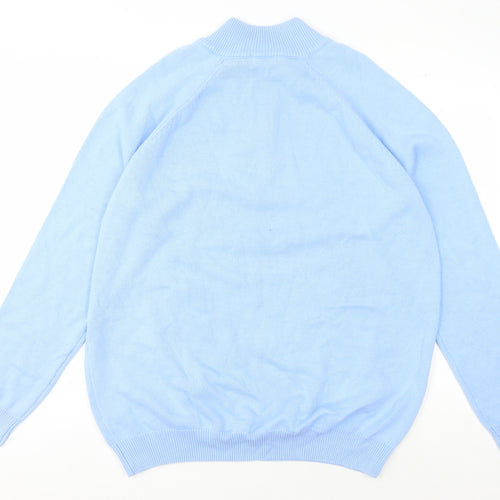 Cotton Traders Men's Blue 2XL Full Zip Jumper