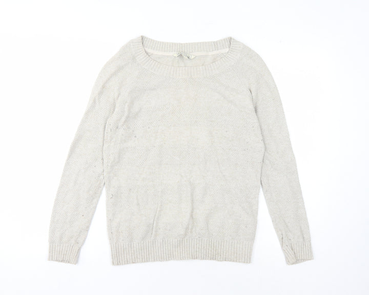 Fat Face Women's Beige Pullover Jumper, Size 10