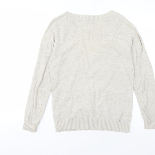 Fat Face Women's Beige Pullover Jumper, Size 10