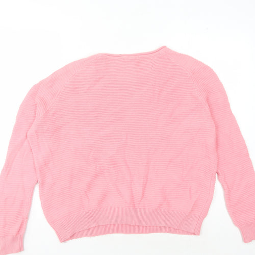 COS Women’s Pink Crew Neck Pullover Sweater - Size S