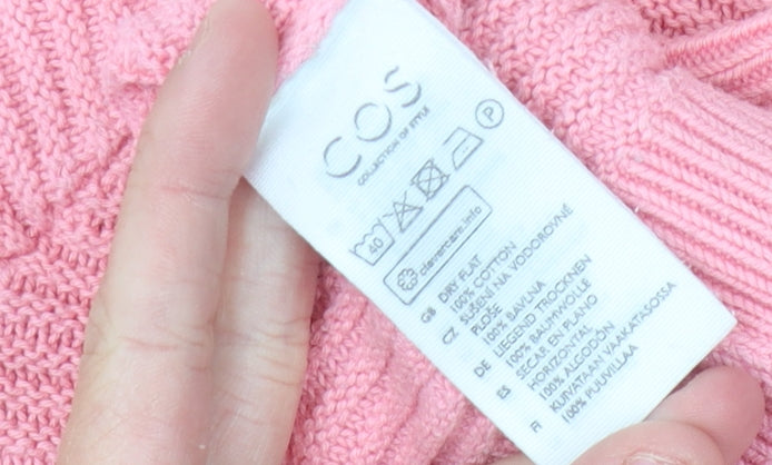 COS Women’s Pink Crew Neck Pullover Sweater - Size S