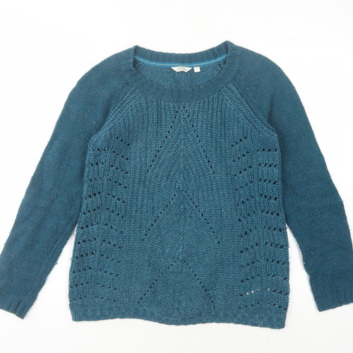 FatFace Women's Blue Knit Pullover Jumper Size 8
