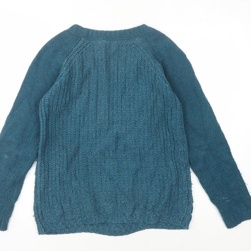 FatFace Women's Blue Knit Pullover Jumper Size 8