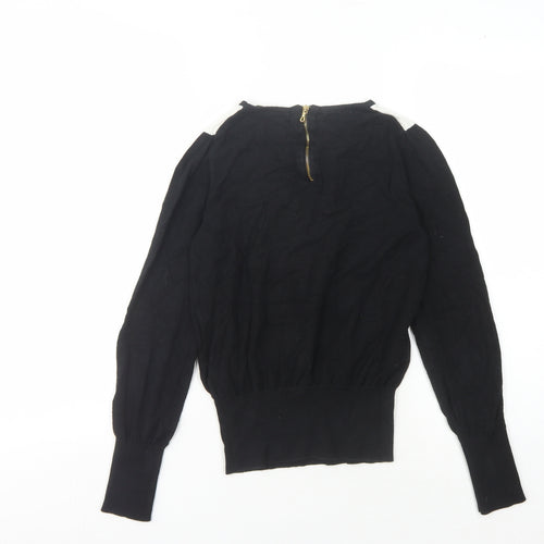 Oasis Women's Black V-Neck Pullover Jumper S
