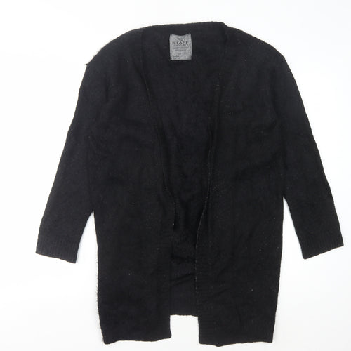Staff Jeans & Co. Women's Black Open Front Cardigan S