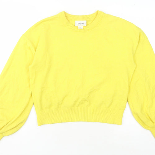 Monki Women's Yellow XS Pullover Jumper