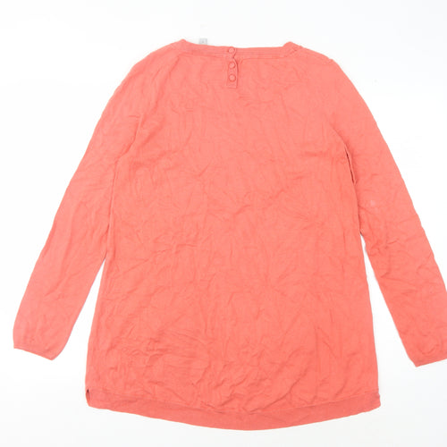 Crew Clothing Co. Women's Pink Pullover Jumper - Size 12