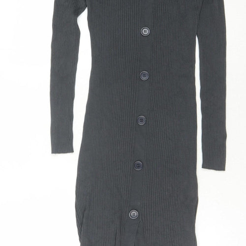 Threadbare Women's Black Knit Dress - Size 10