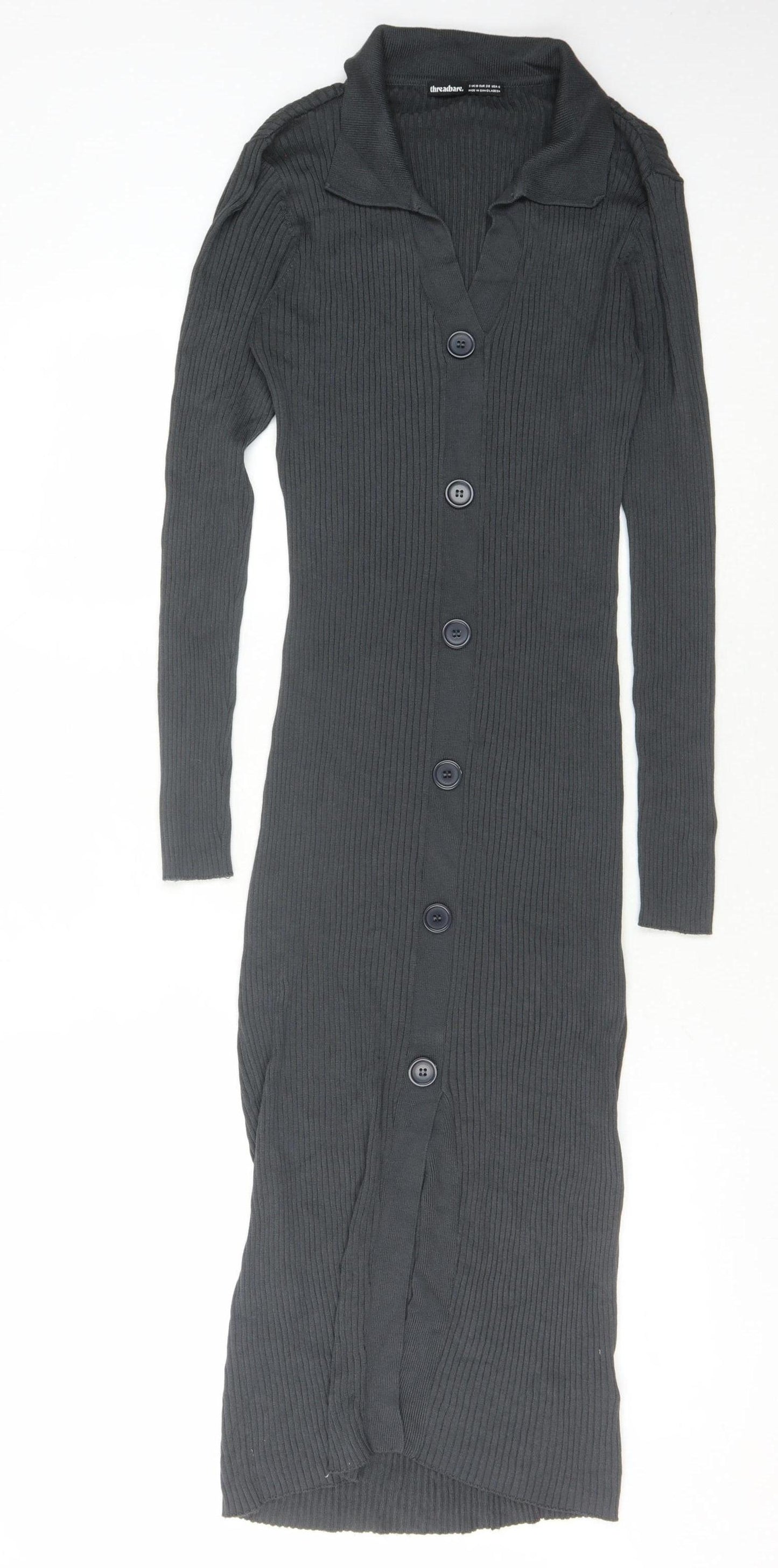 Threadbare Women's Black Knit Dress - Size 10