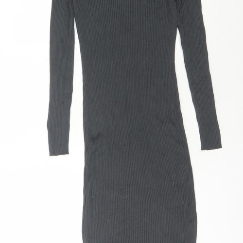 Threadbare Women's Black Knit Dress - Size 10