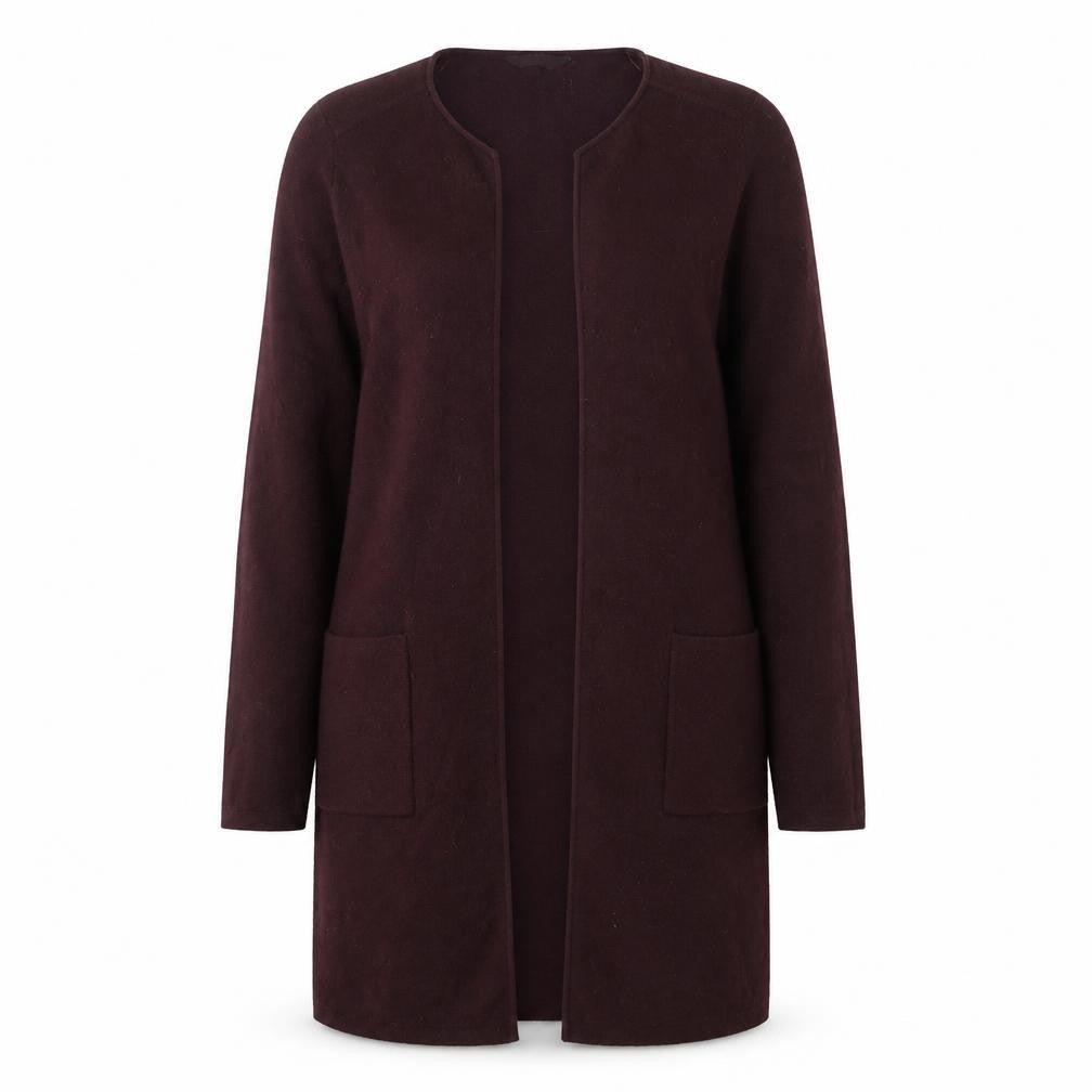 Front view of Principles Women's Purple Cardigan, size 10
