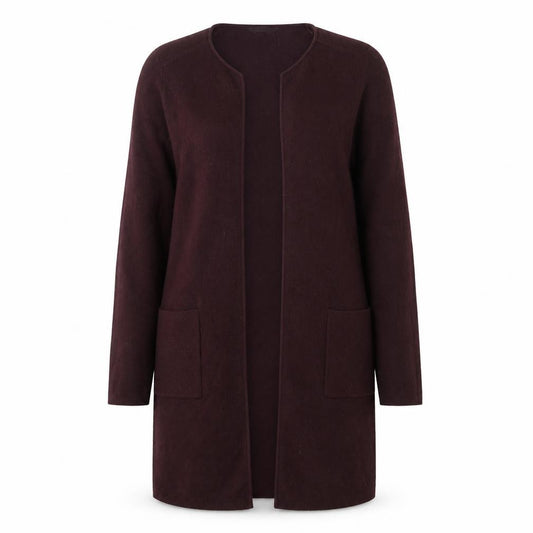Front view of Principles Women's Purple Cardigan, size 10