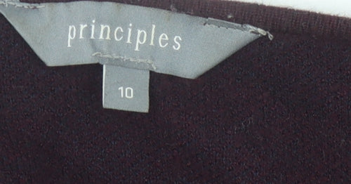 Principles Women's Purple Cardigan Size 10