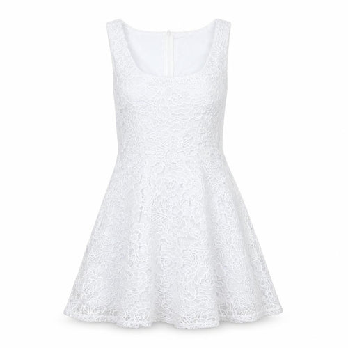 City Studio Women's White A-Line Lace Dress Size S