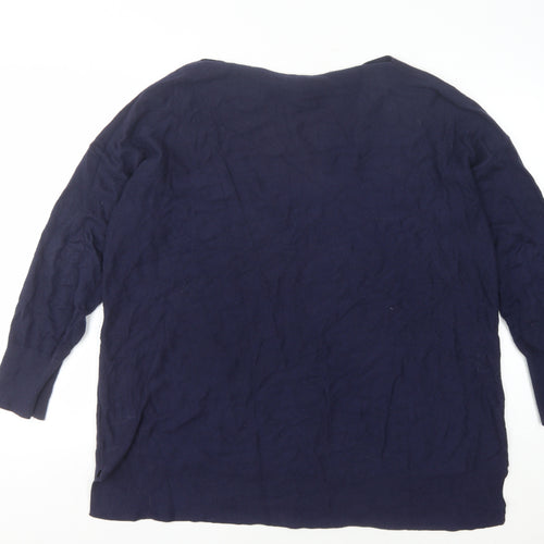 Joules Women's Blue Pullover Jumper, Size 18