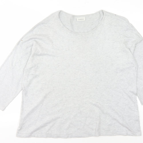 C&A Women's Grey Pullover Jumper, Size L