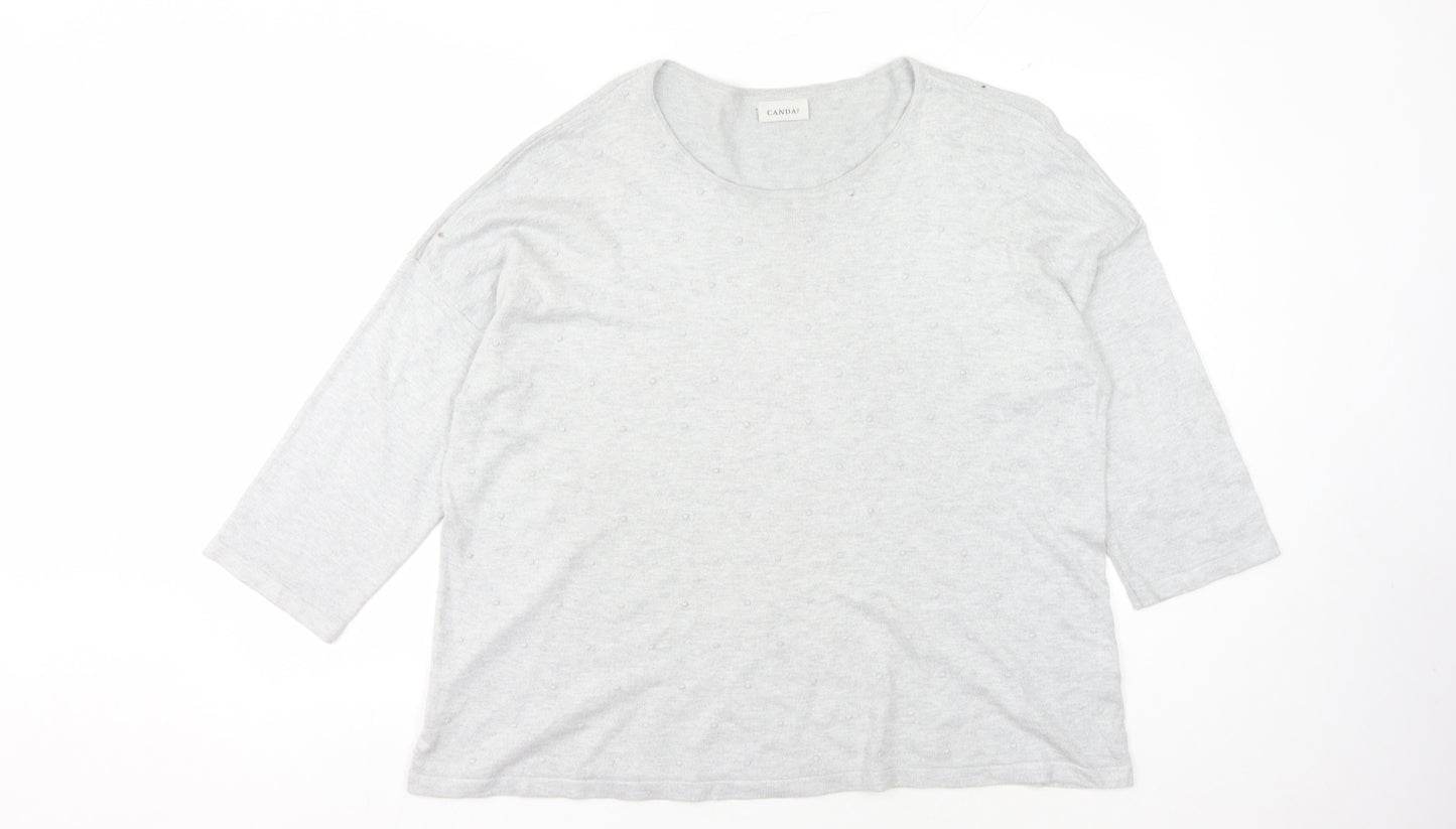 C&A Women's Grey Pullover Jumper, Size L