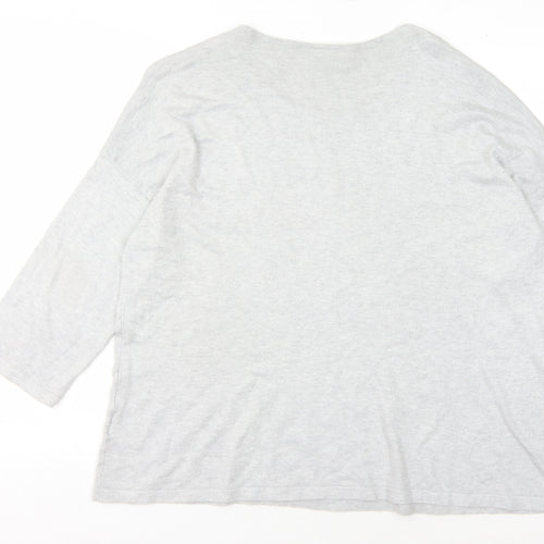 C&A Women's Grey Pullover Jumper, Size L