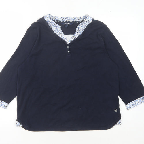 Maine New England Women's Blue Blouse Size 16