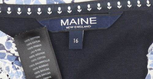Maine New England Women's Blue Blouse Size 16