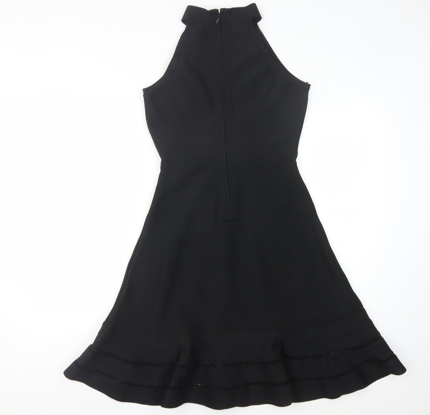 Lipsy Women's Black High Neck Dress Size 10