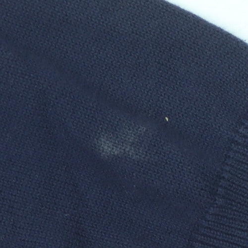Wolsey Men's Blue V-Neck Knit Pullover Jumper Size M