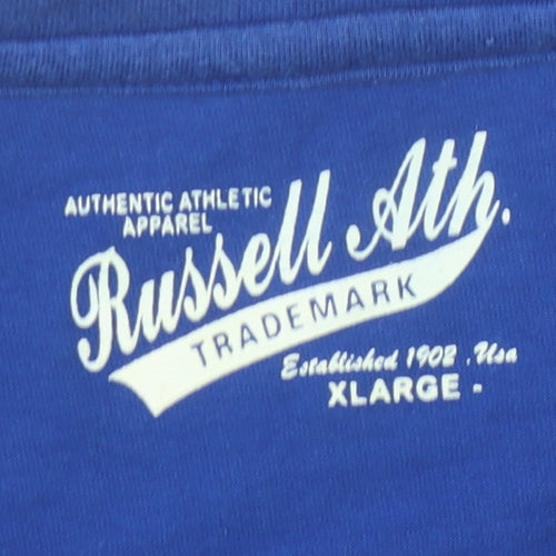 Russell Athletic Men's Blue XL Long Sleeve T-Shirt