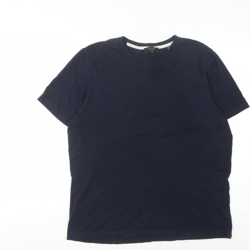 Ted Baker Men's Blue Cotton Crew Neck T-Shirt M