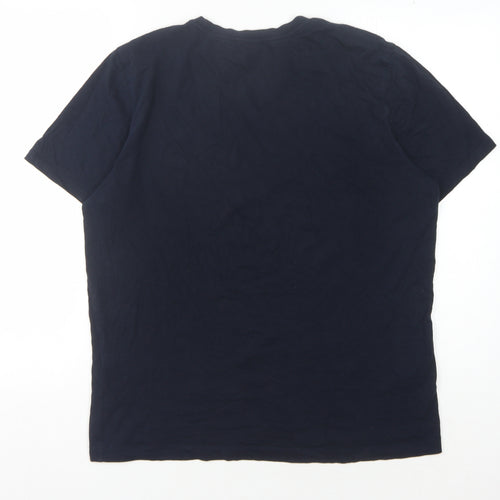 Ted Baker Men's Blue Cotton Crew Neck T-Shirt M
