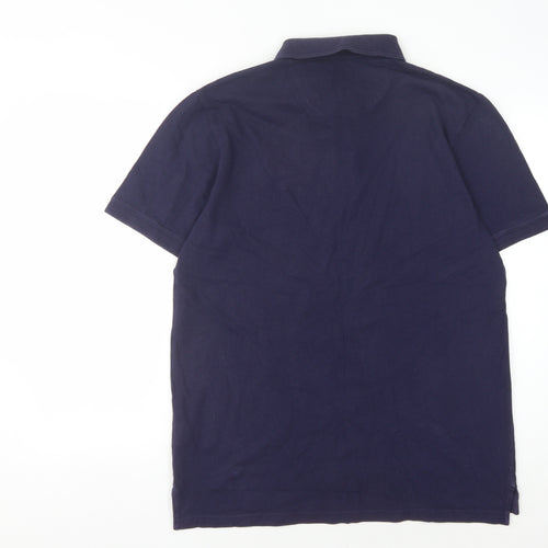 Armor Lux Men's Blue Polo Shirt XL Short Sleeve Cotton