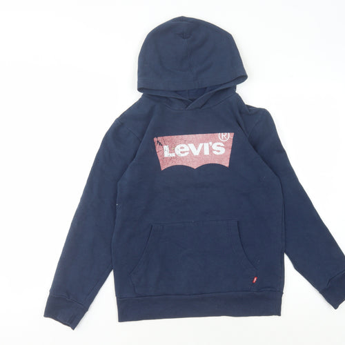Levi's Boys Blue Pullover Hoodie - 16 Years, Graphic Logo
