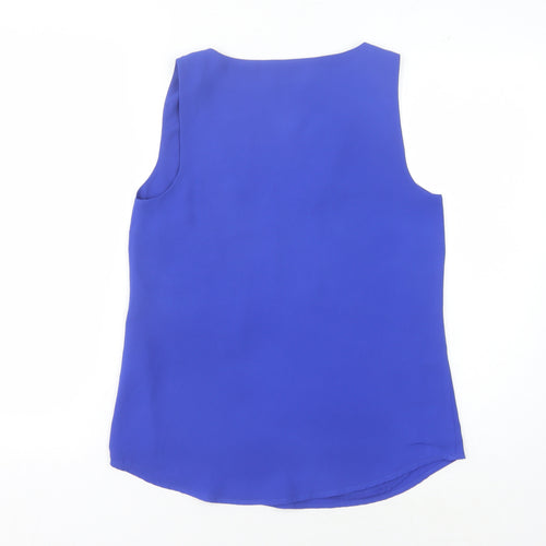Oasis Women's Blue Tank Top, Size 8, V-Neck, Casual