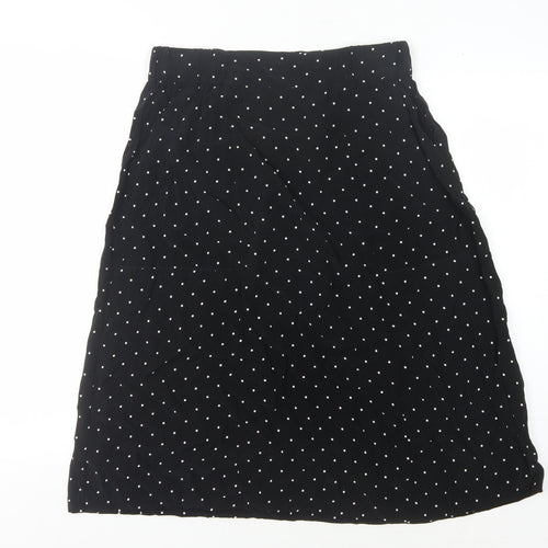 Whistles Polka Dot Women's Skirt in Black, Size S