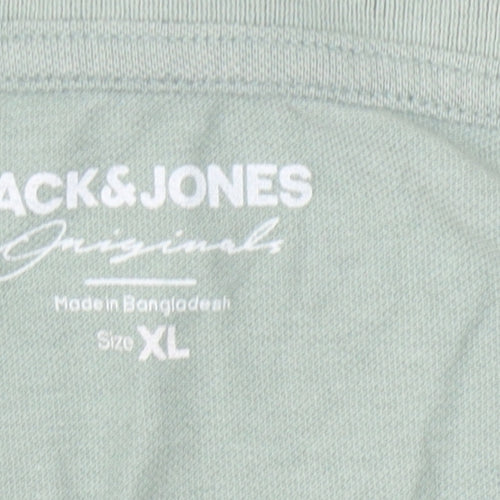 Jack & Jones Men's Green XL Polo Shirt