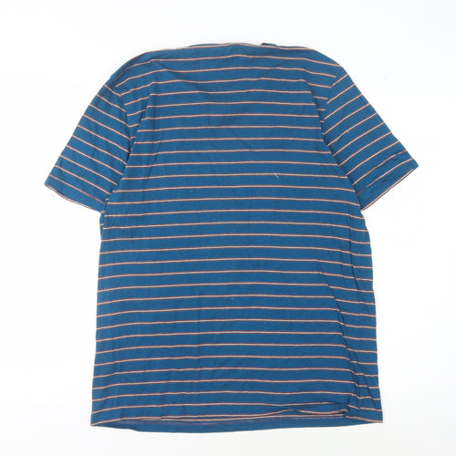 Ted Baker Men’s Blue Striped Cotton T-Shirt Size 4