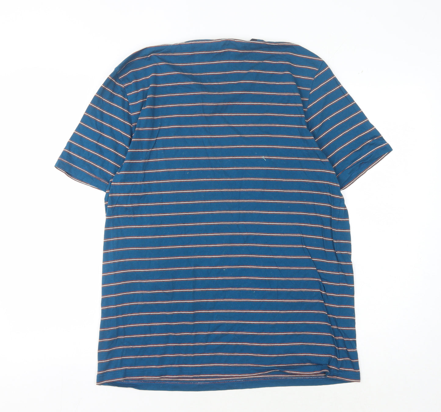 Ted Baker Men’s Blue Striped Cotton T-Shirt Size 4