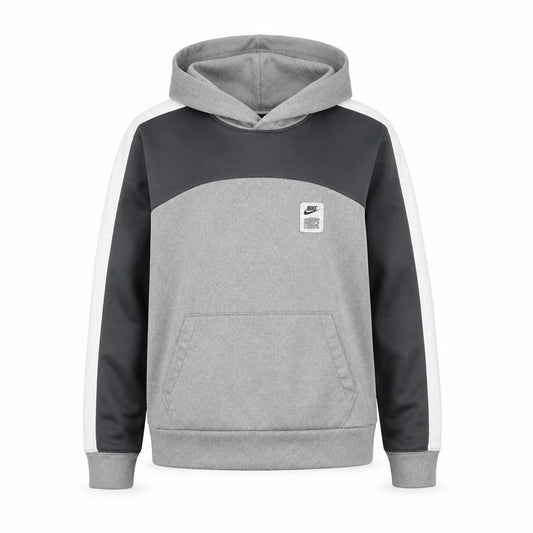 Nike Unisex Grey Pullover Hoodie - Small