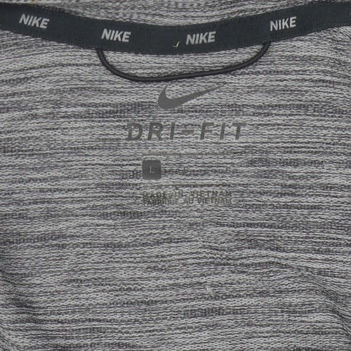 Nike Men's Grey Full Zip Hoodie Size L