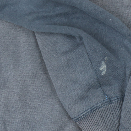 adidas Men's Blue Full Zip Hoodie Size L