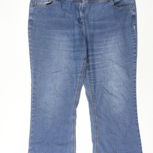 BHS Women's Blue Bootcut Jeans Size 20