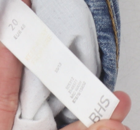 BHS Women's Blue Bootcut Jeans Size 20