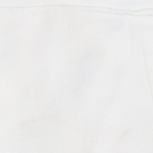 Hollister Mens XS White Pullover Hoodie with Logo